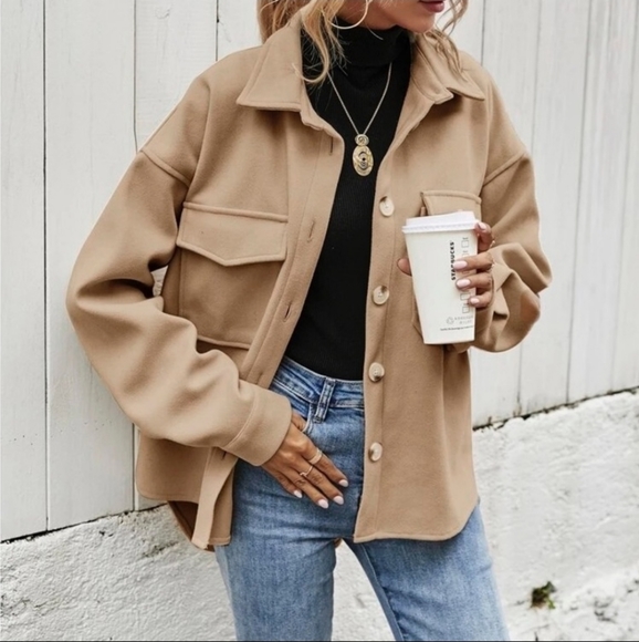 Tan Shacket - Picture 2 of 5